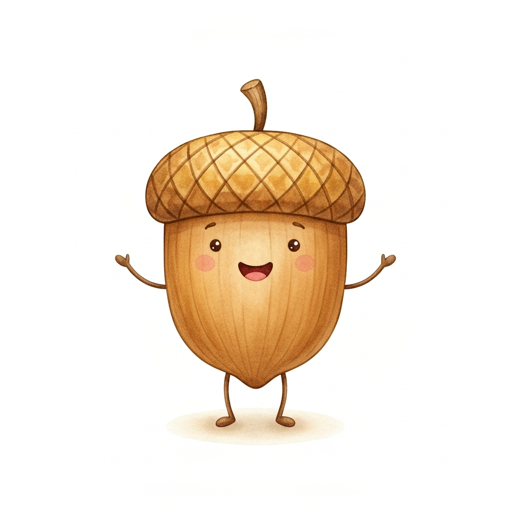 Acorns you collect along the way